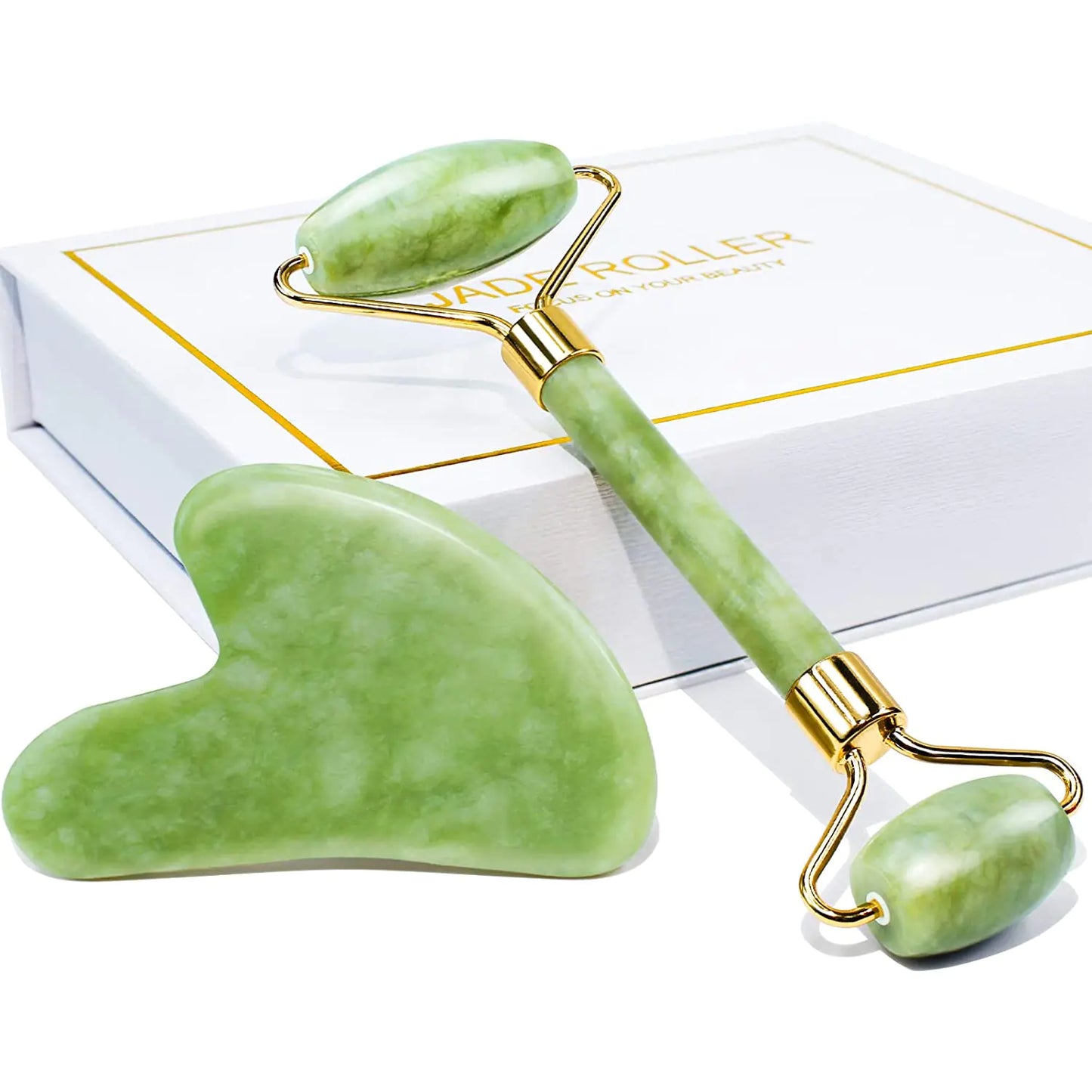 Jade Roller & Gua Sha Duo Set