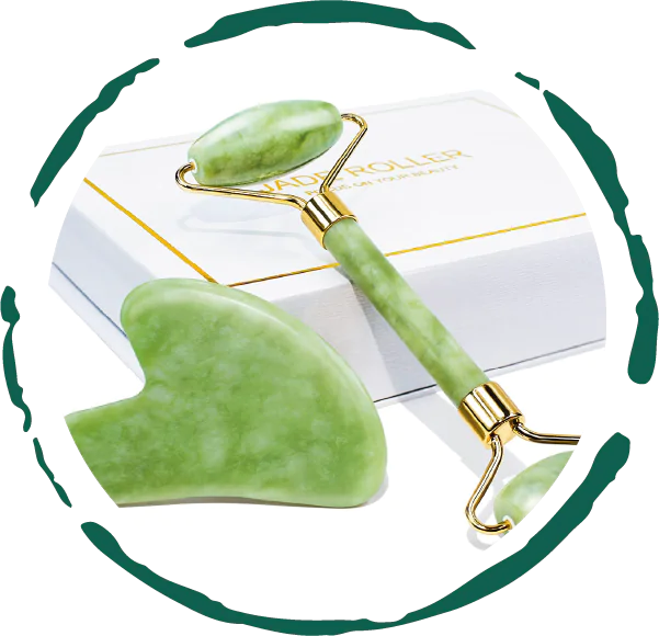 Jade Roller & Gua Sha Duo Set